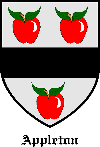 APPLETON family crest