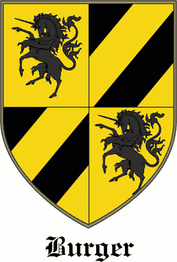 BURGER family crest